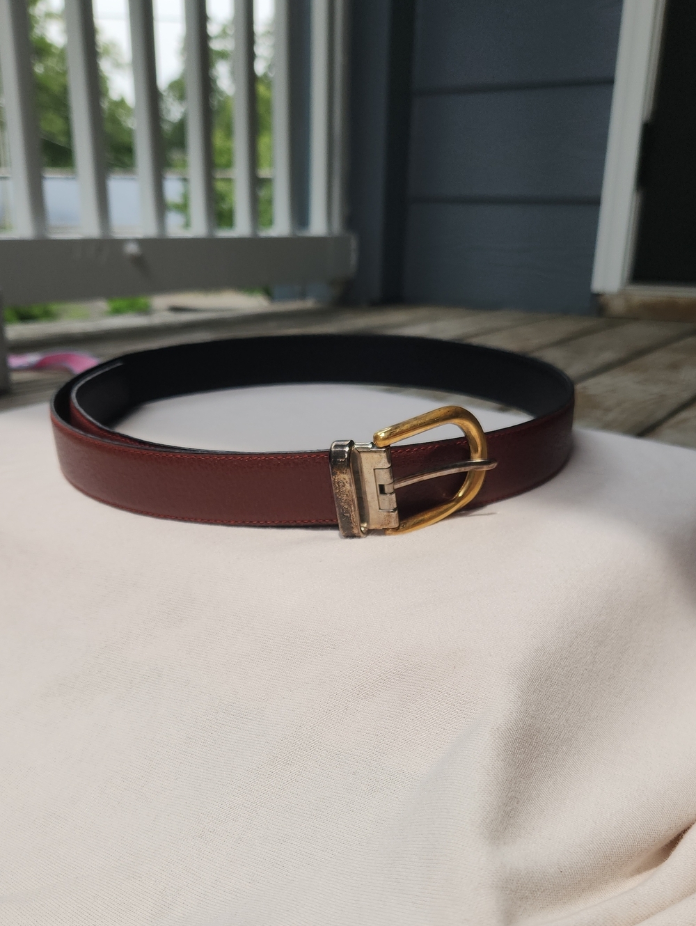 Gucci Brown Leather Belt Men Sm/Women Med